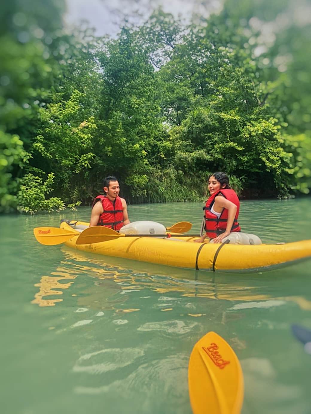 We have single and double kayaks