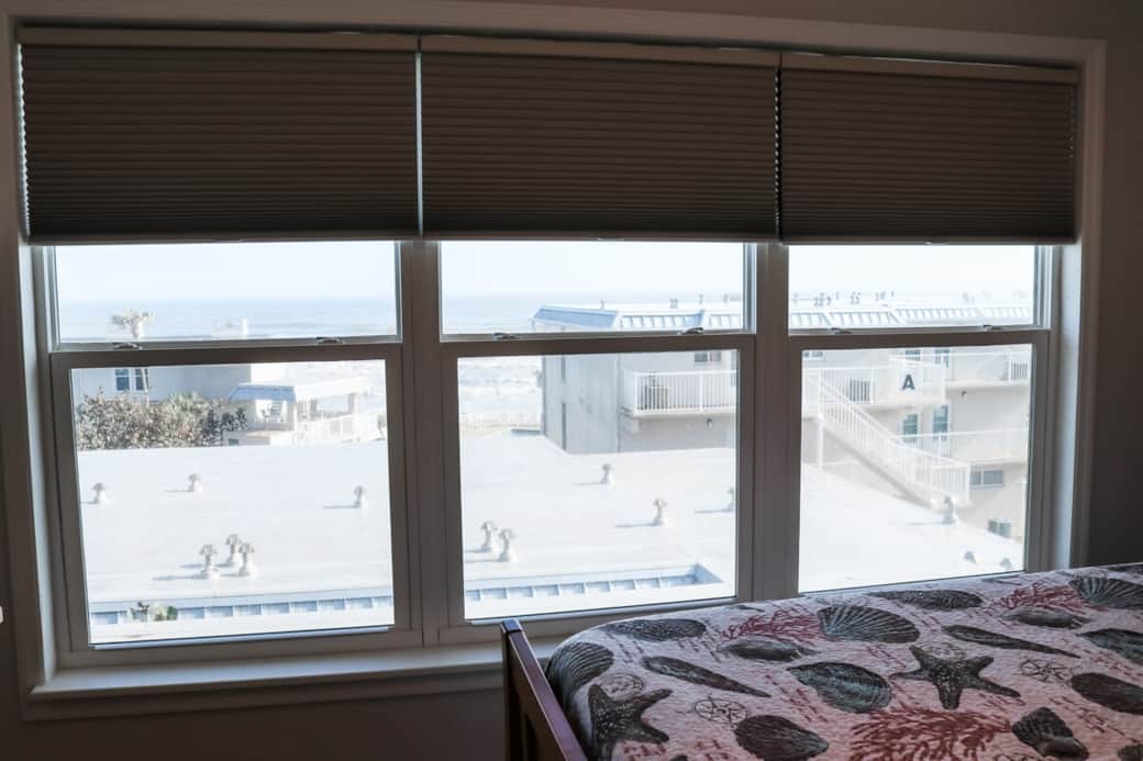 Views of the ocean from the master bedroom. 
