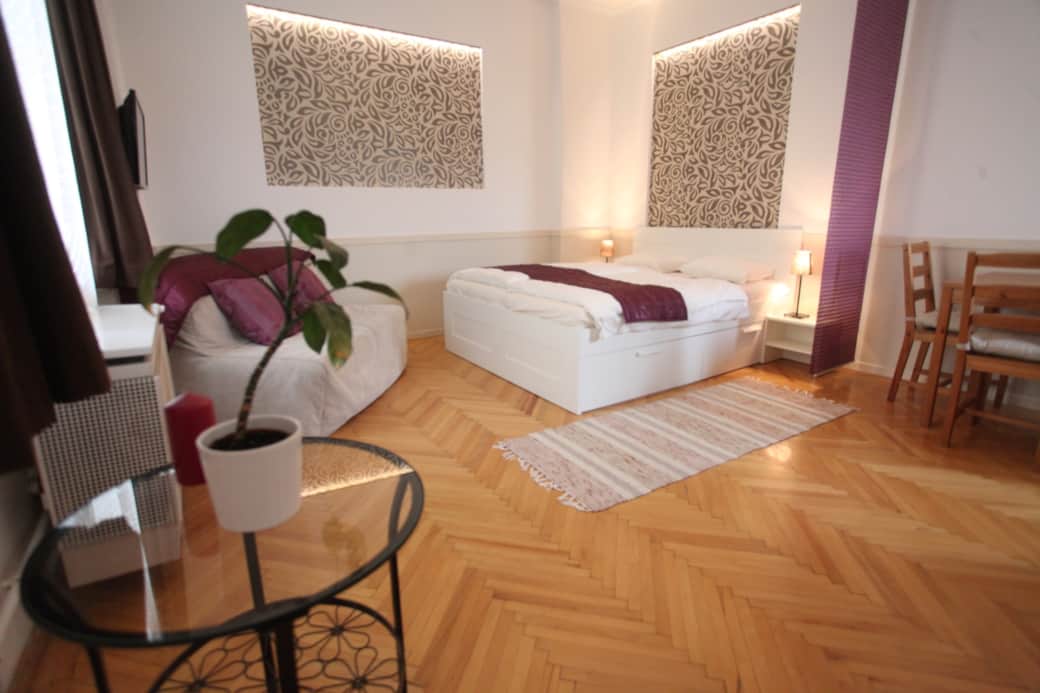 Bedroom and Living room