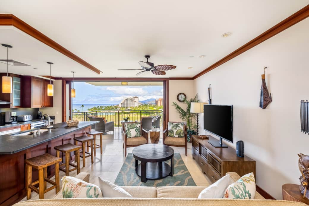 Kitchen and living area