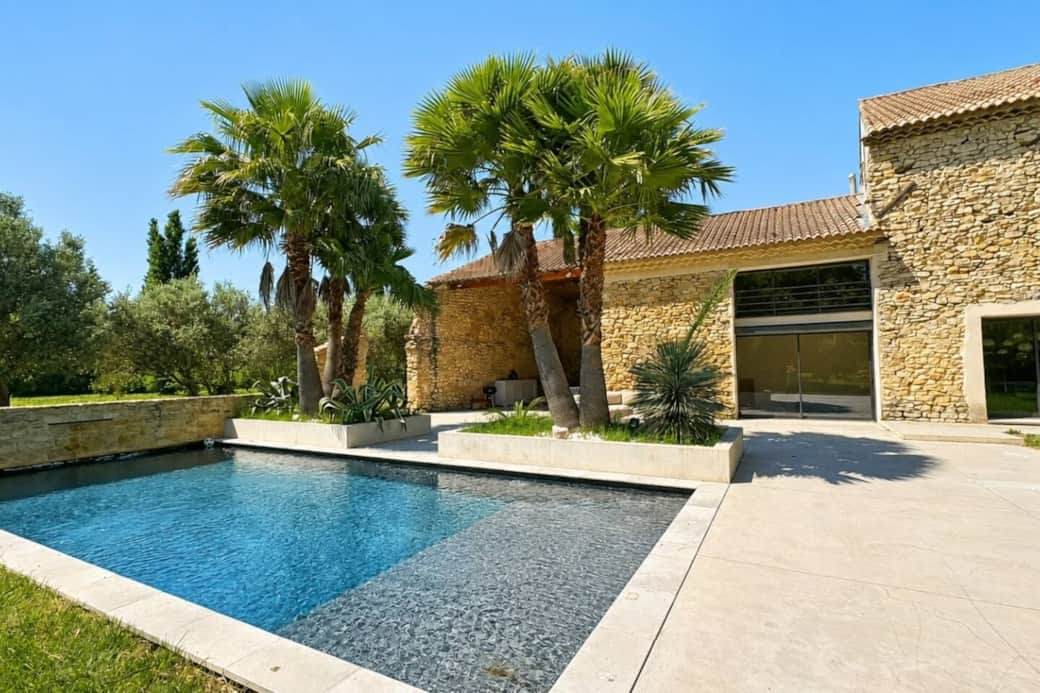 pool, pool house and entry pool, pool house and entry