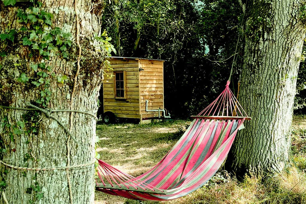 Lay back and relax on the hammocks