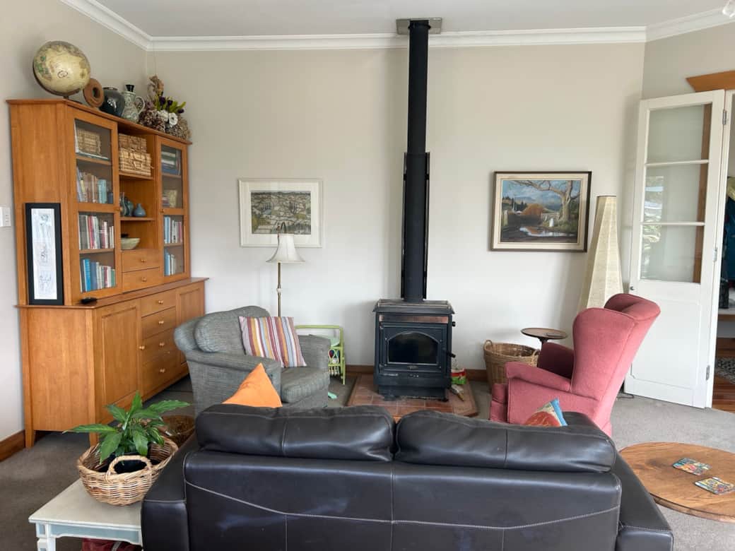 Log Burner in Lounge