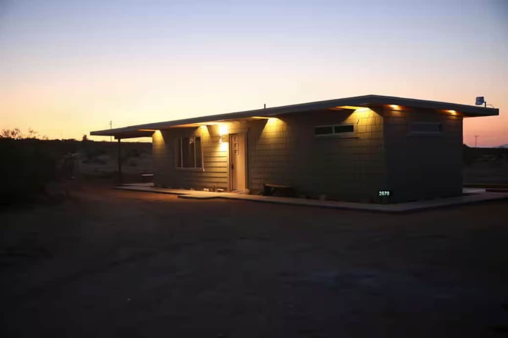 Motel California - Front Door and Exterior at Dusk