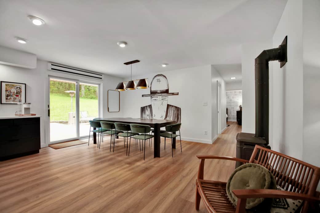 Easy access to the patio.