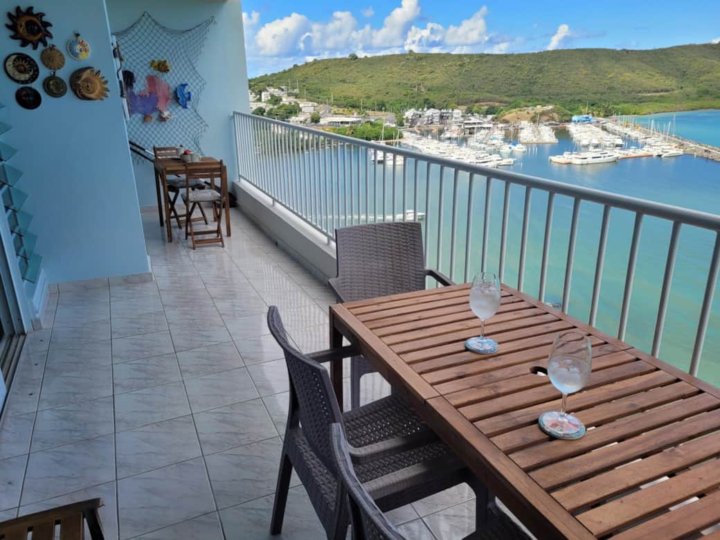 Tables on the Balcony with Ocean View