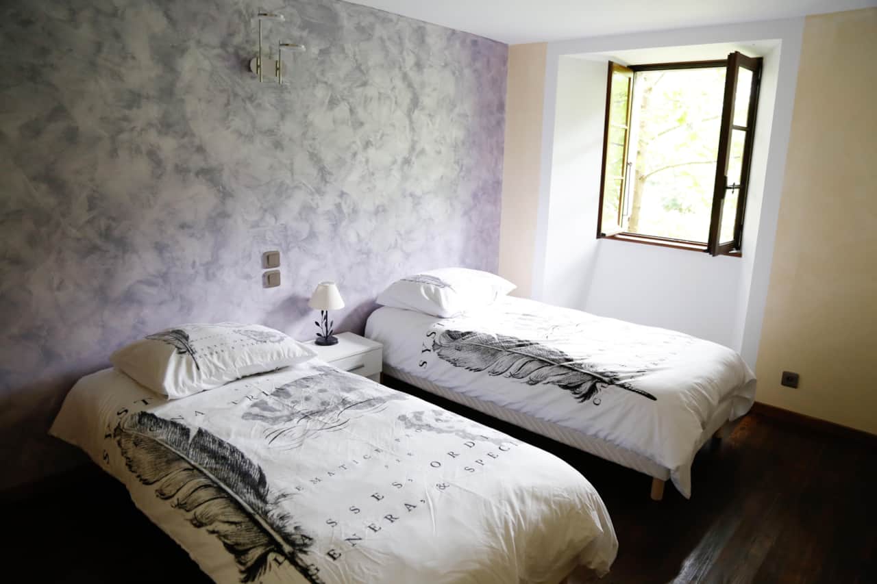 Chambre 2 lits en 90