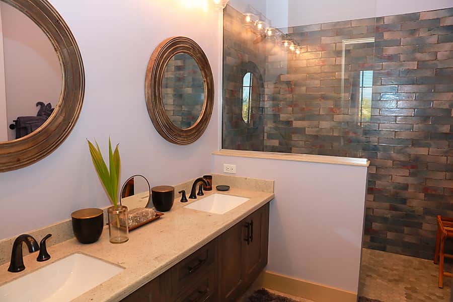 Main Villa Purple Bedroom Bath 1