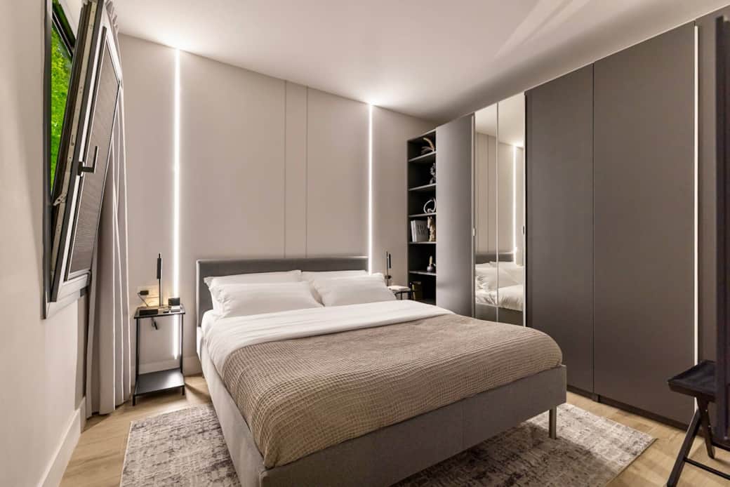 Cozy comfortable bedroom