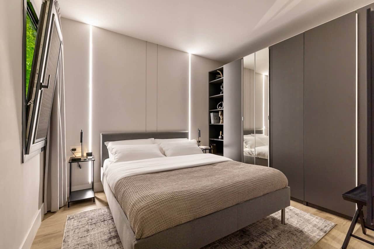 Cozy comfortable bedroom