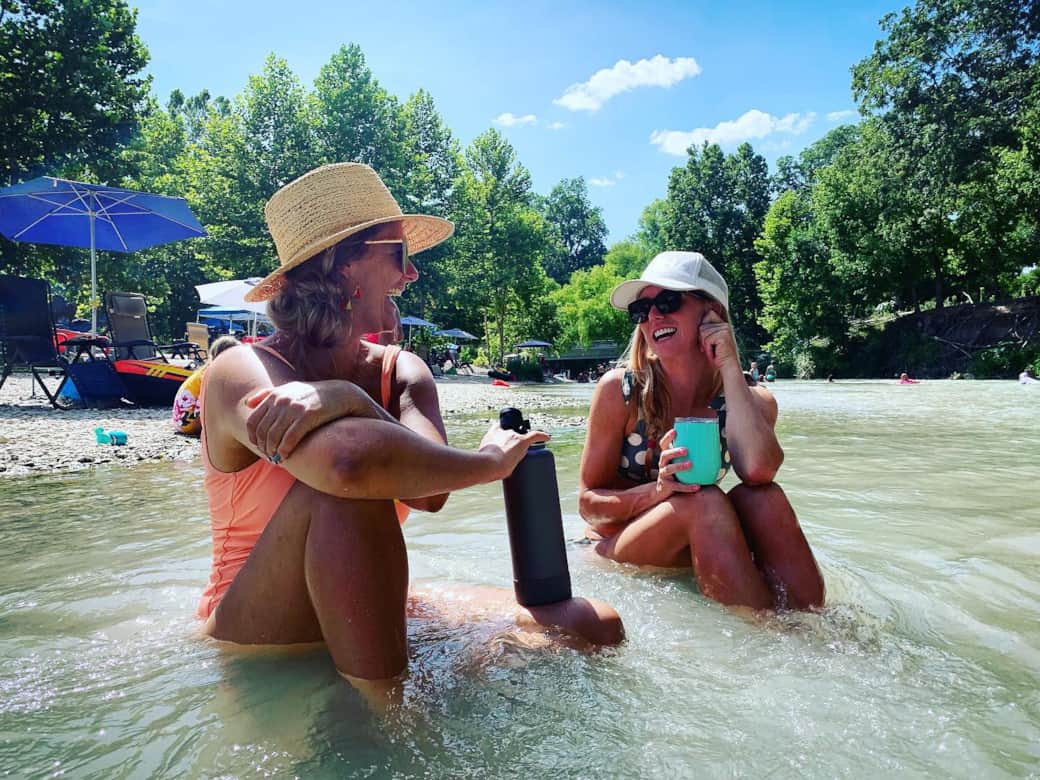The water is perfect to hang out and swim! The water is perfect to hang out and swim!
