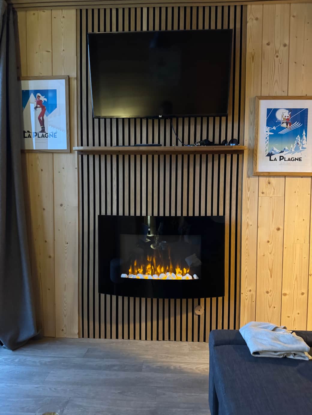 Cheminée dans le salon