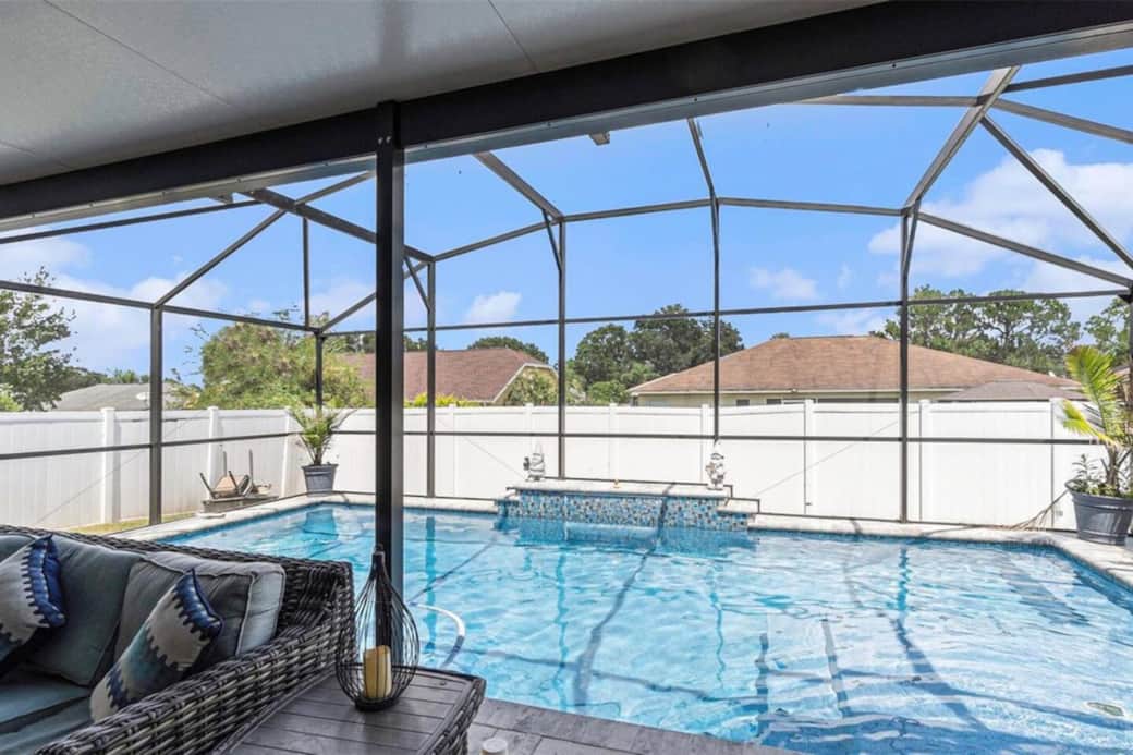 Patio and Saltwater and Heated Pool