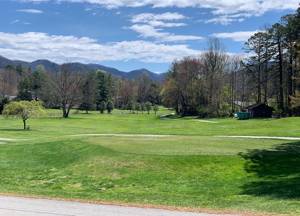 Golf course view from the porch