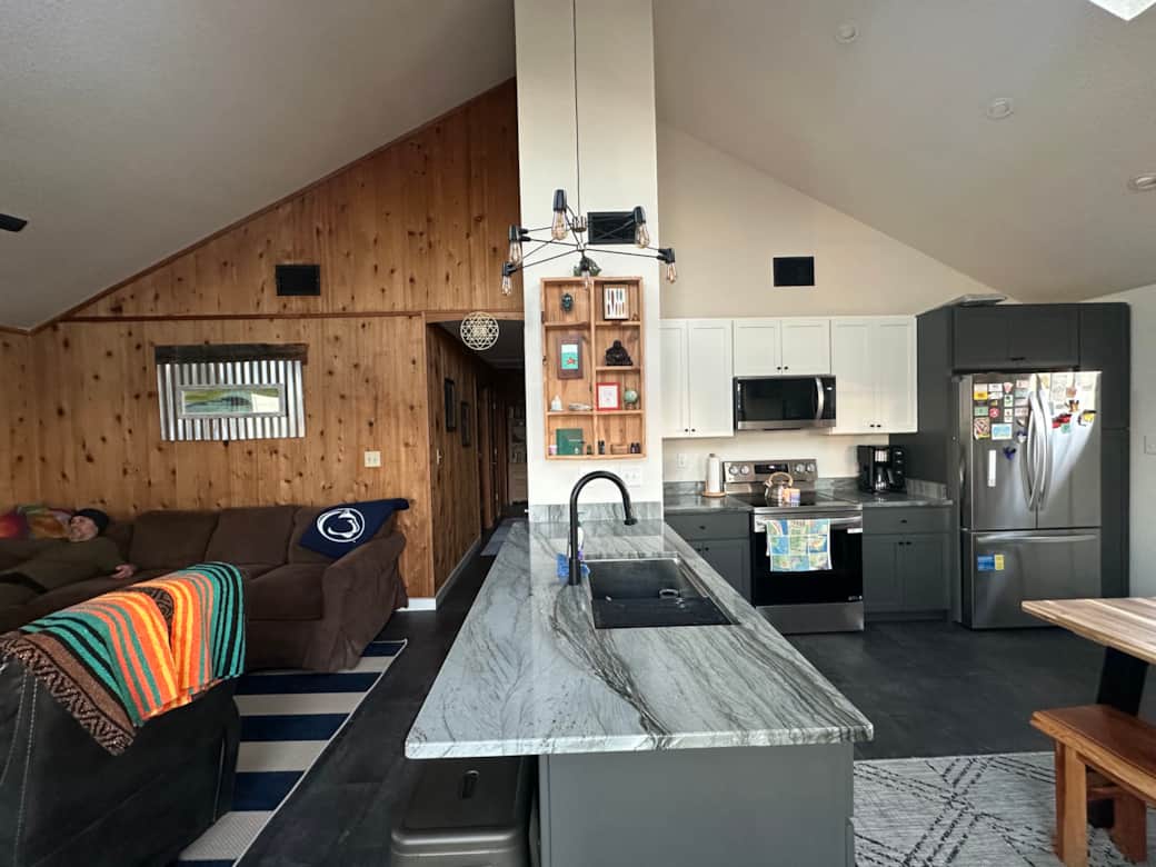 Kitchen & Living Room