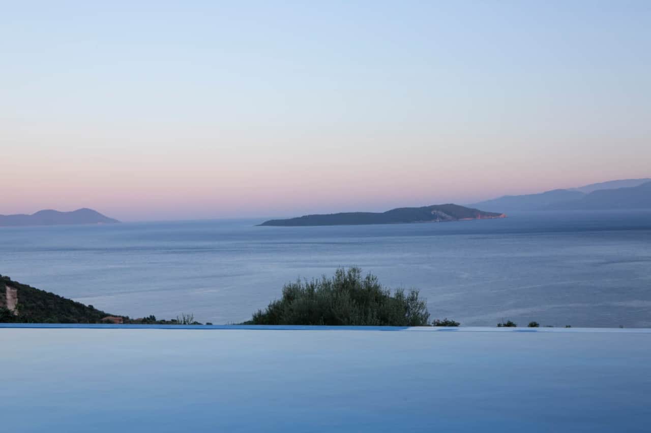 Pool with sea view