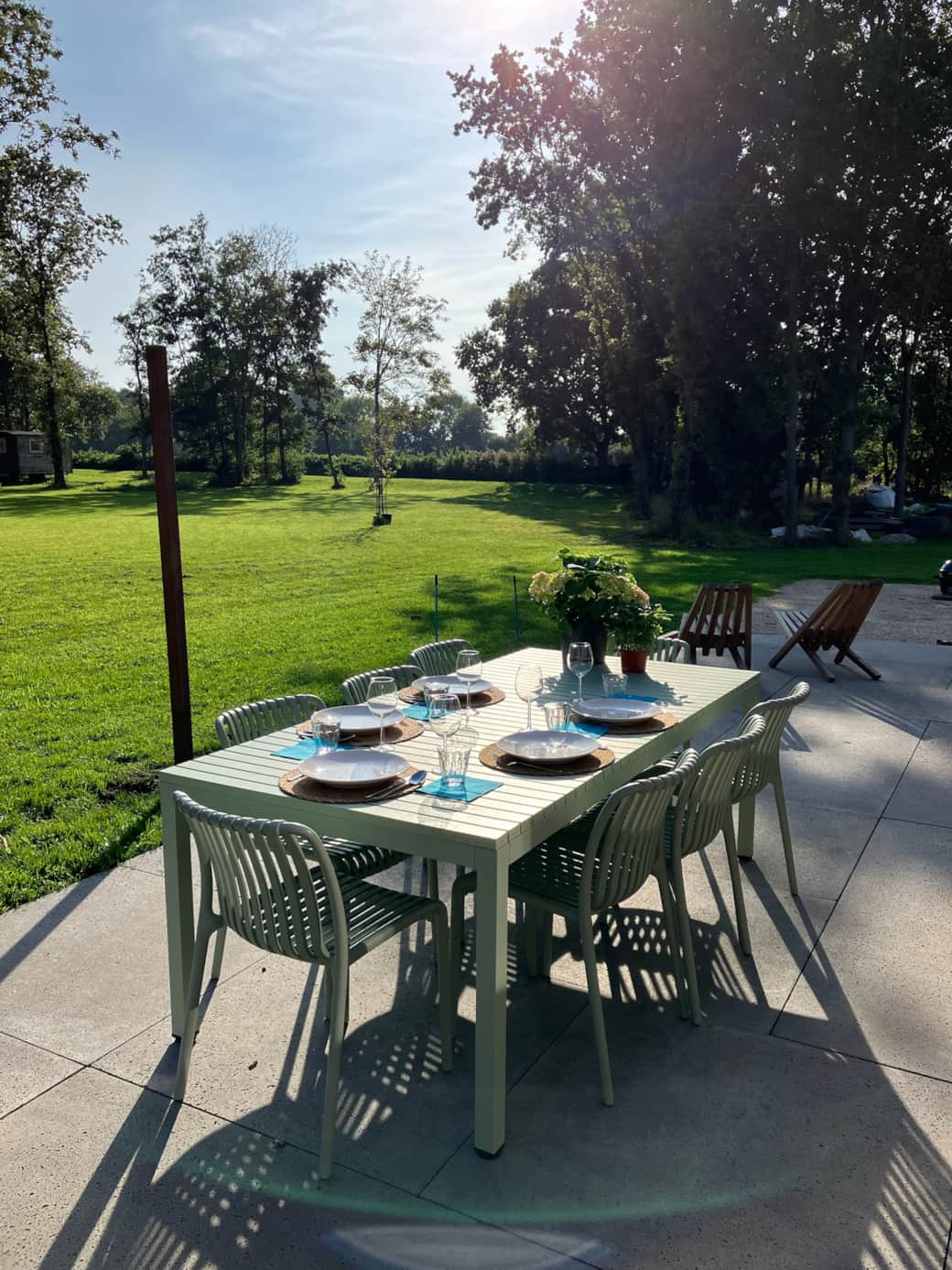 Diner op het terras