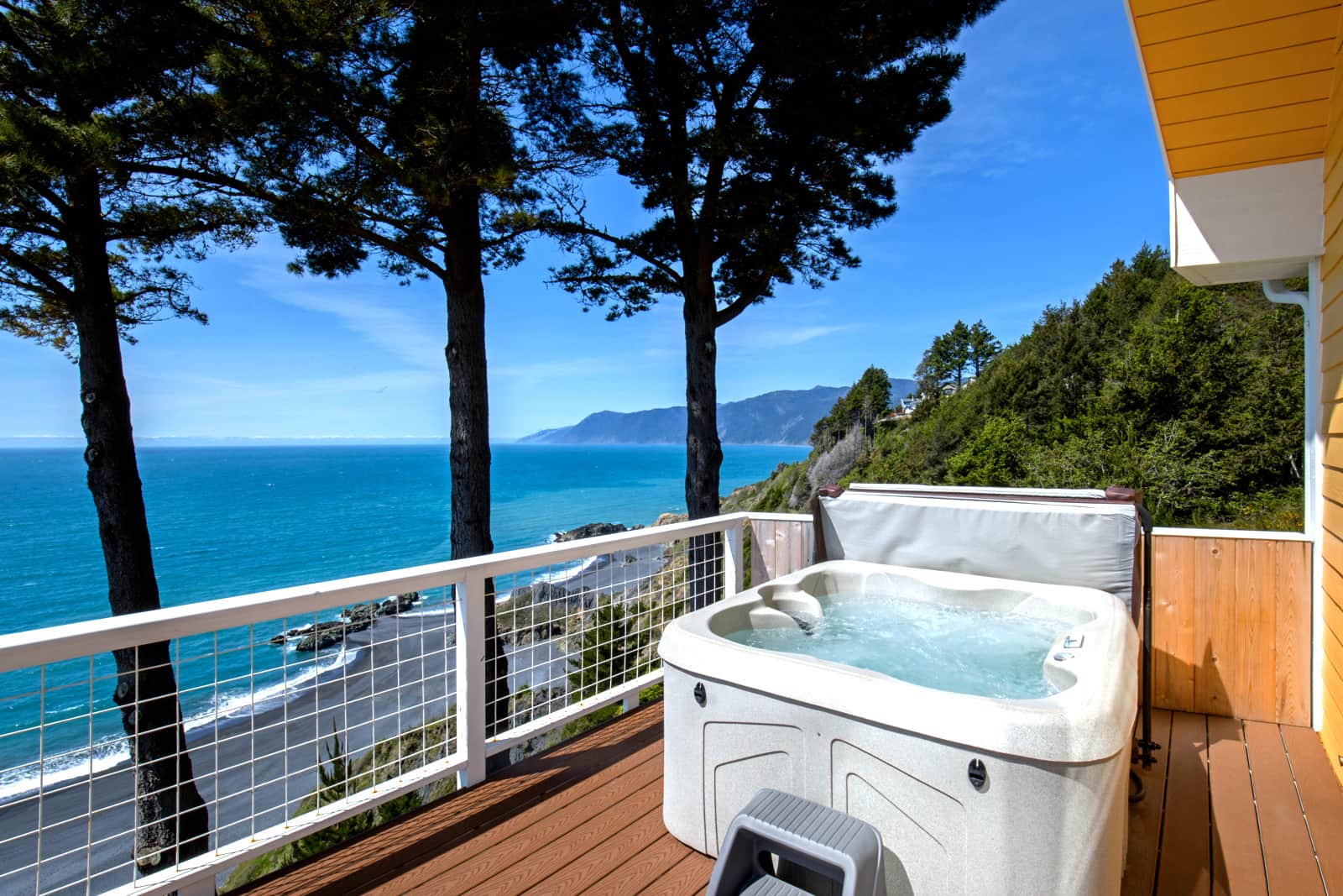Shelter Cove, CA Oceanview Vacation Rentals Private Hot Tub Oceanfront Hotel Humboldt