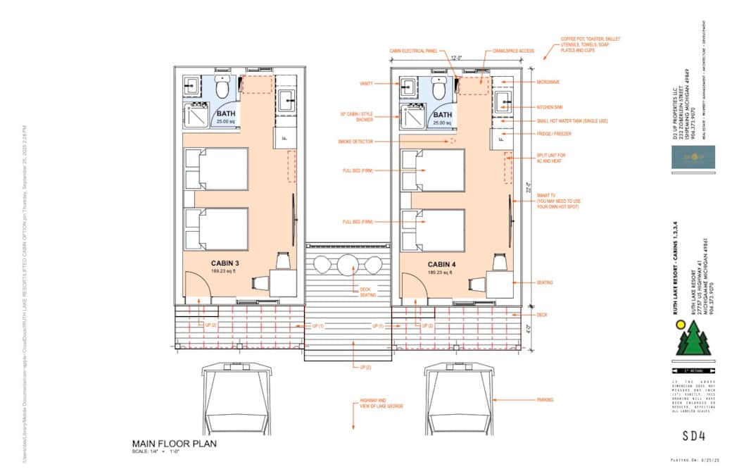 RUTH LAKE RESORT CABIN 3 AND 4 PLANS copy