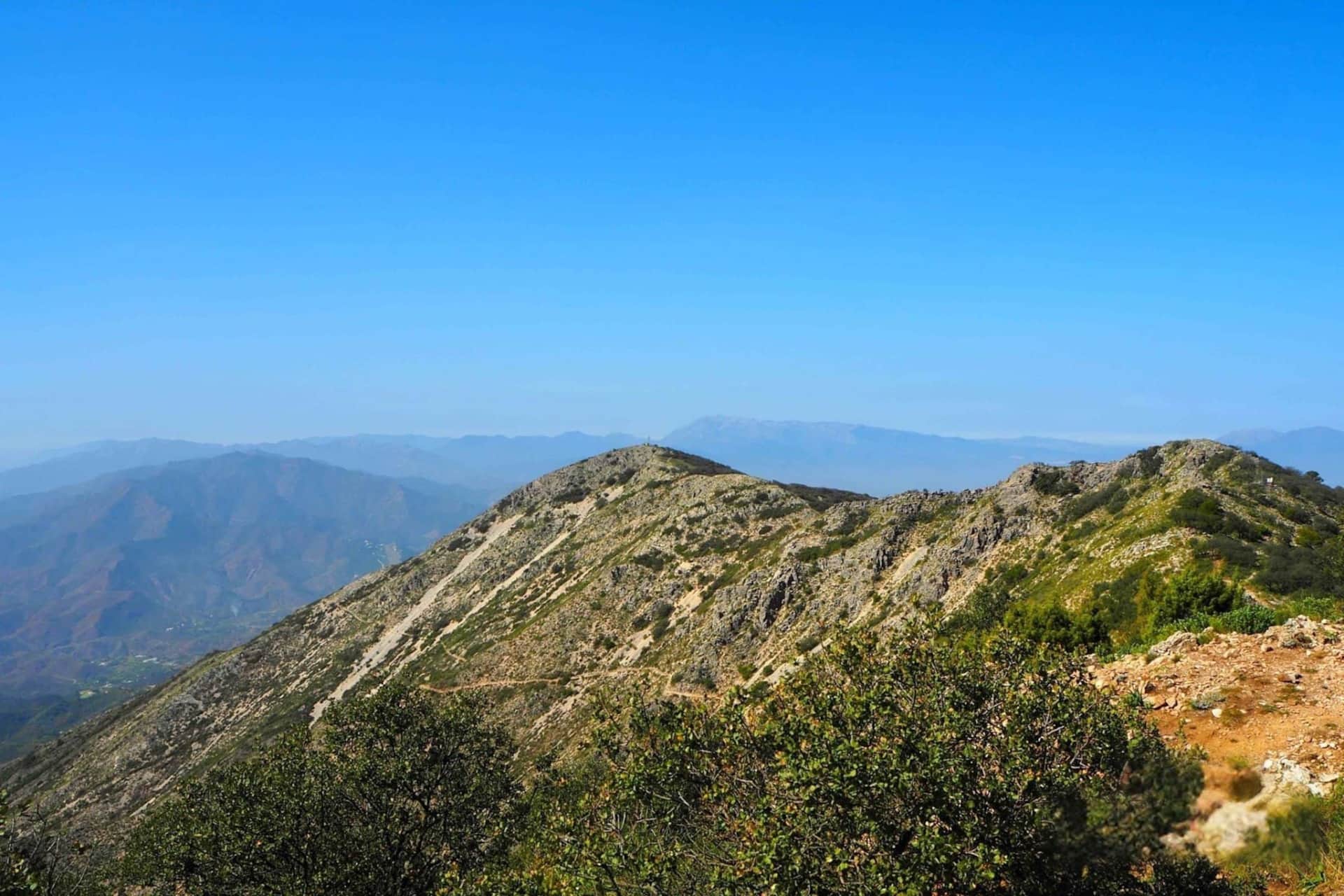 View from the Pico Mijas hike via Camino del Tejar