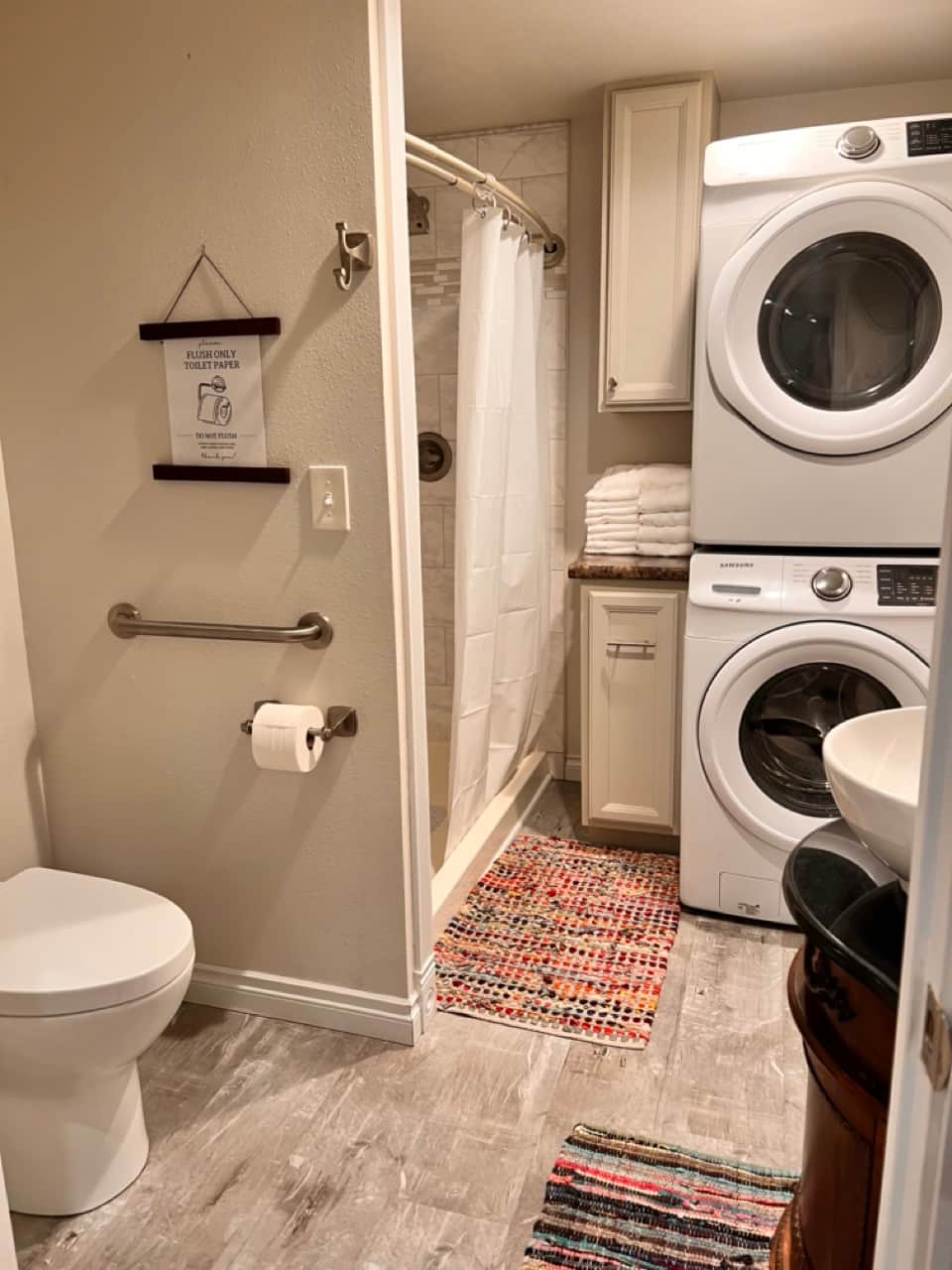 Refresh, recharge, repeat. Enjoy the convenience of in-unit laundry during your stay.