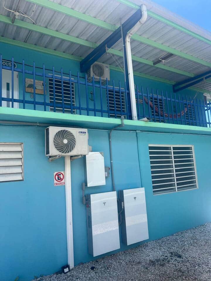 Our complex runs on solar energy with a back up batteries system and water cistern system with capacity for 1 week water supply.