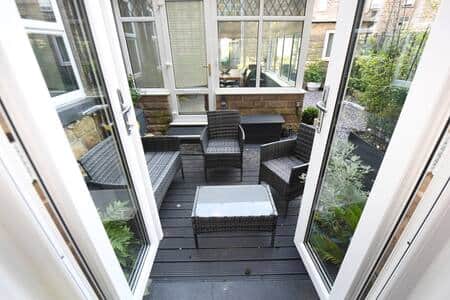 Patio door from bedroom
