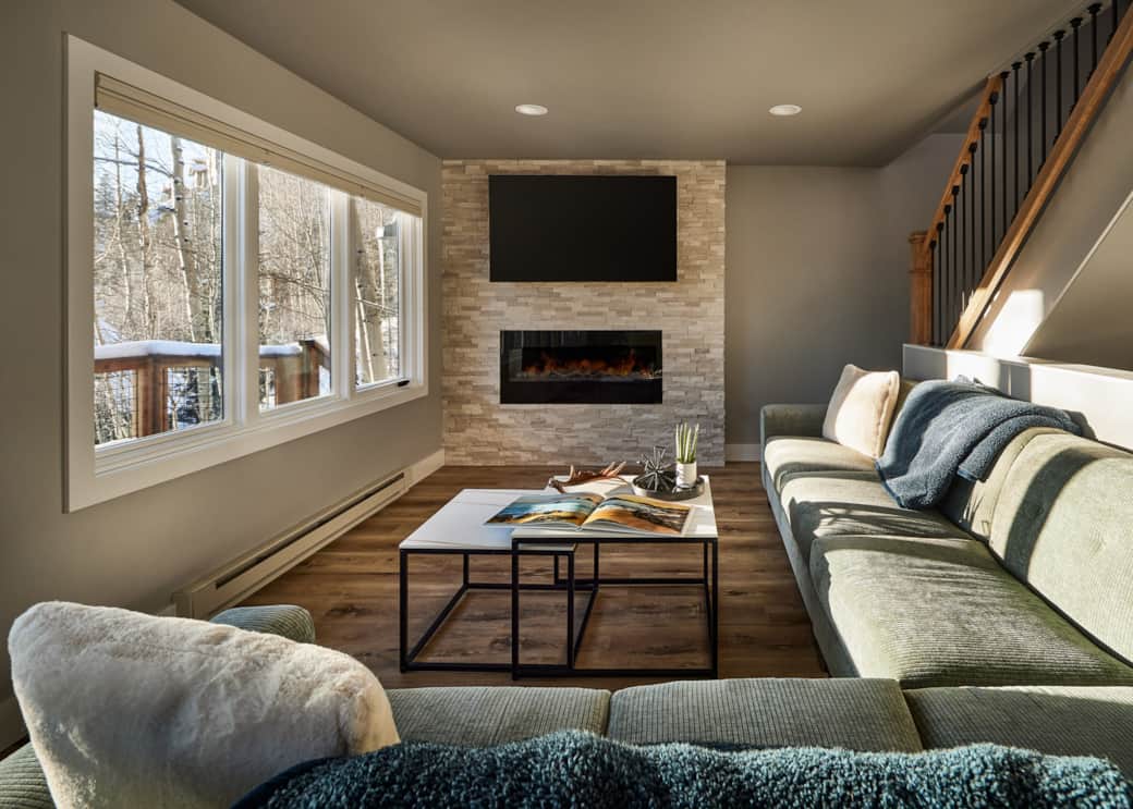 Enjoy the fire place and a movie! Enjoy the fire place and a movie!
