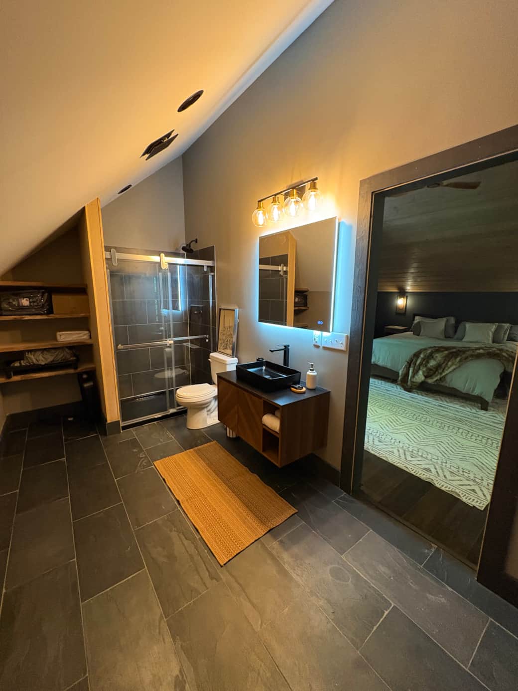 Loft Bathroom to Bedroom