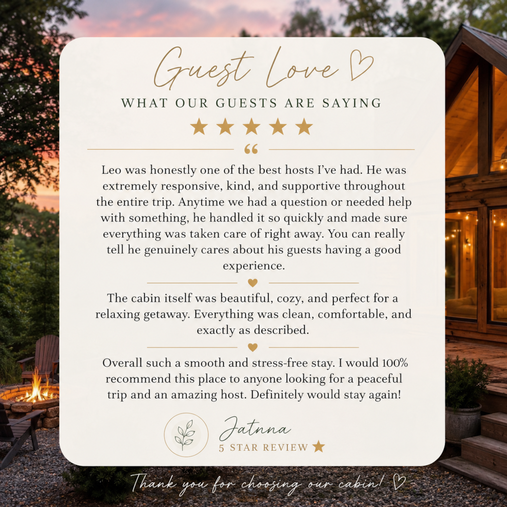 Reviews from our happy guest!