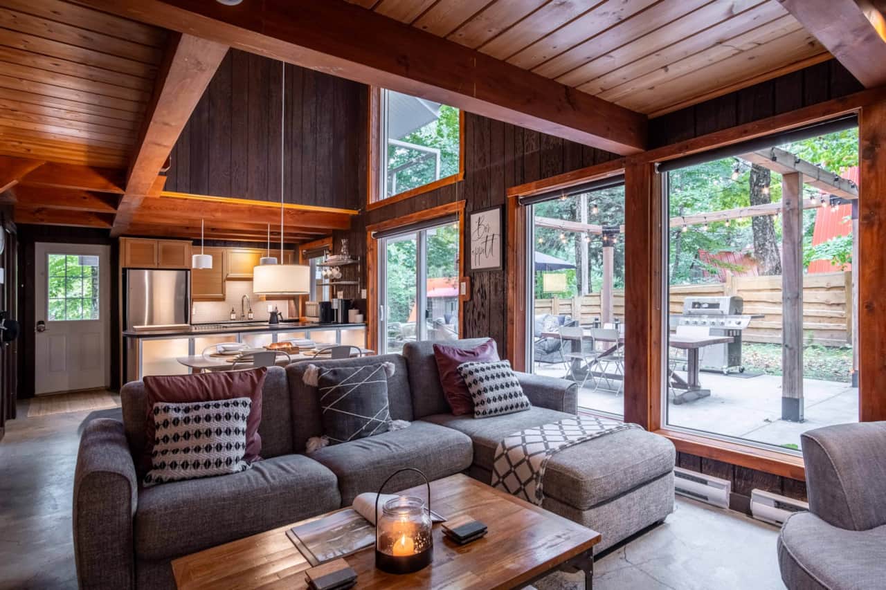 Espace de vie du chalet norvégien