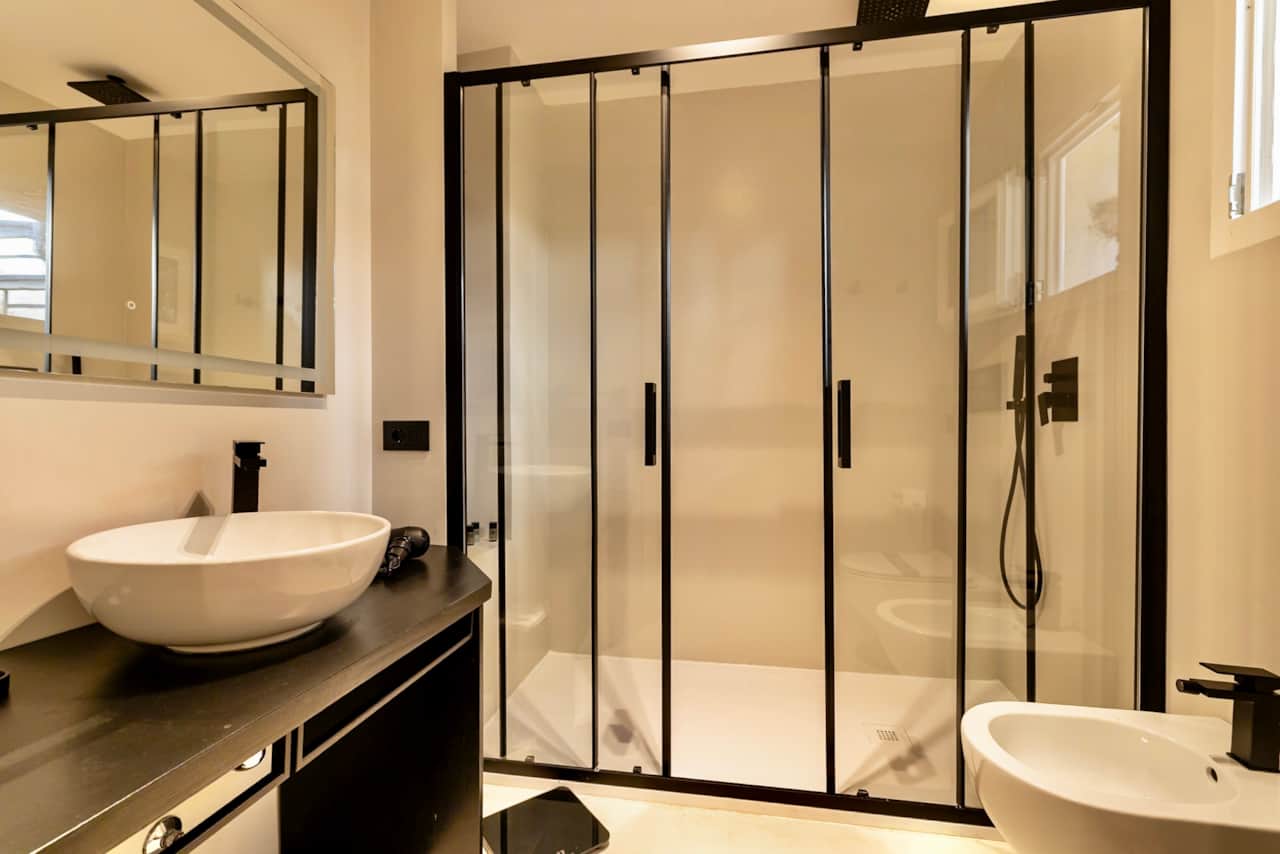 Luxurious bathroom with premium finishes