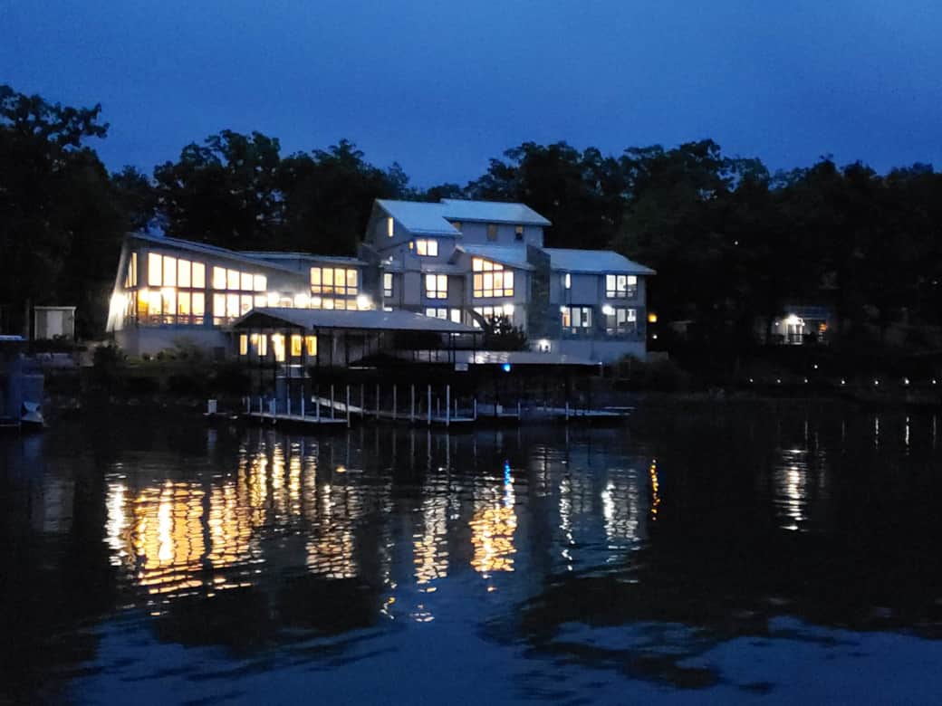 House Lit up at NIght