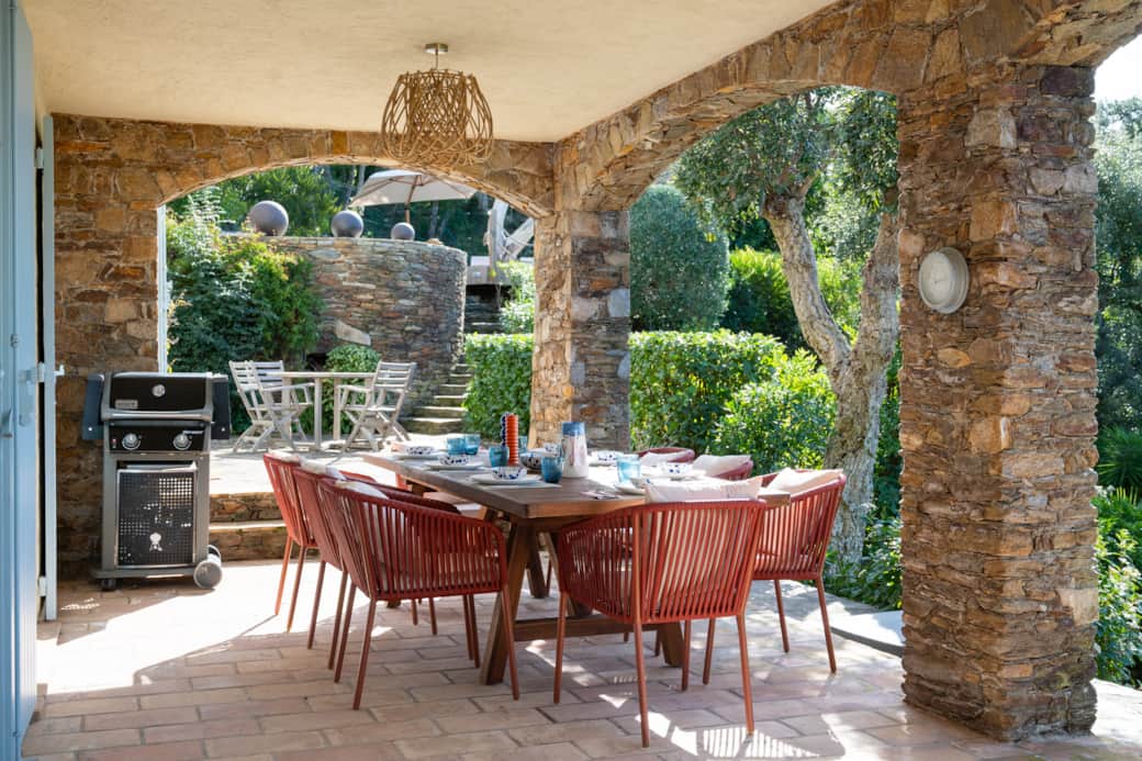 Outdoor dining area