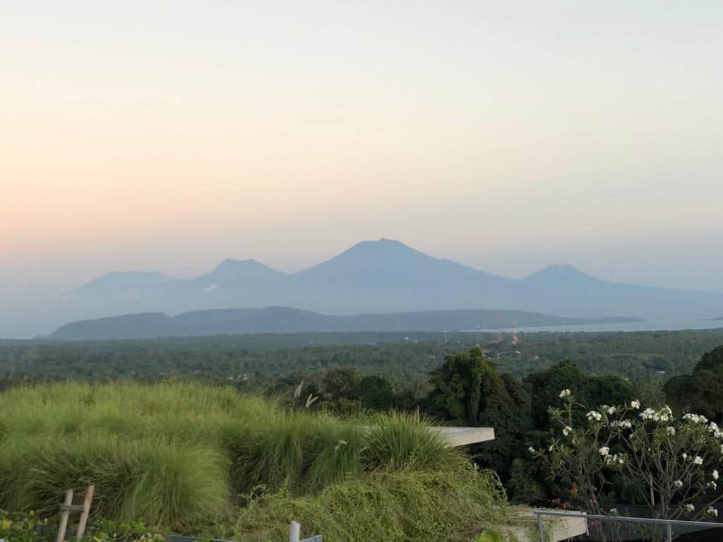 Volacano view from villa Joel