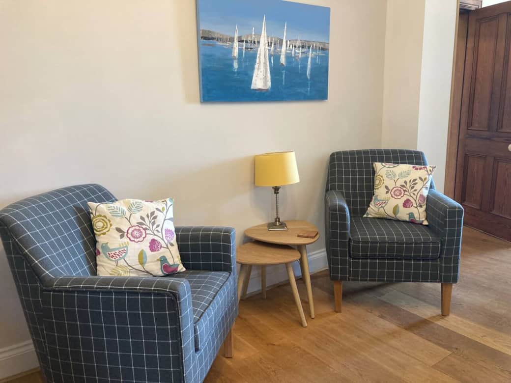 Conversation seating in the house living room