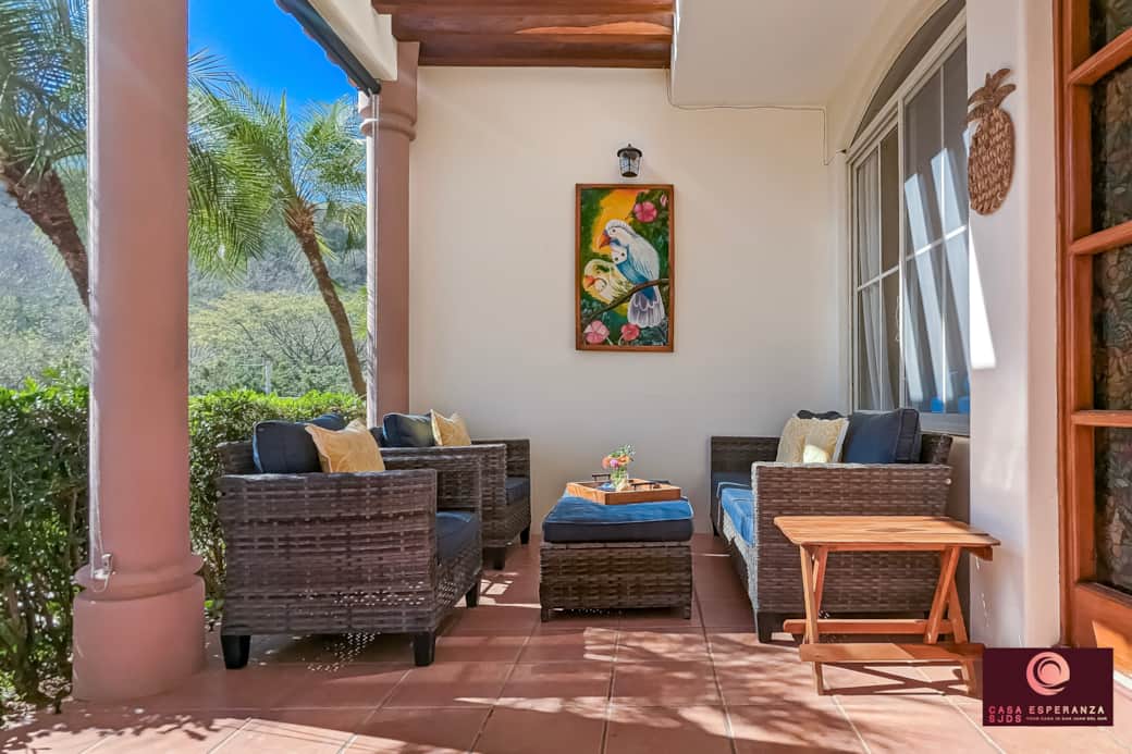 Downstairs patio
