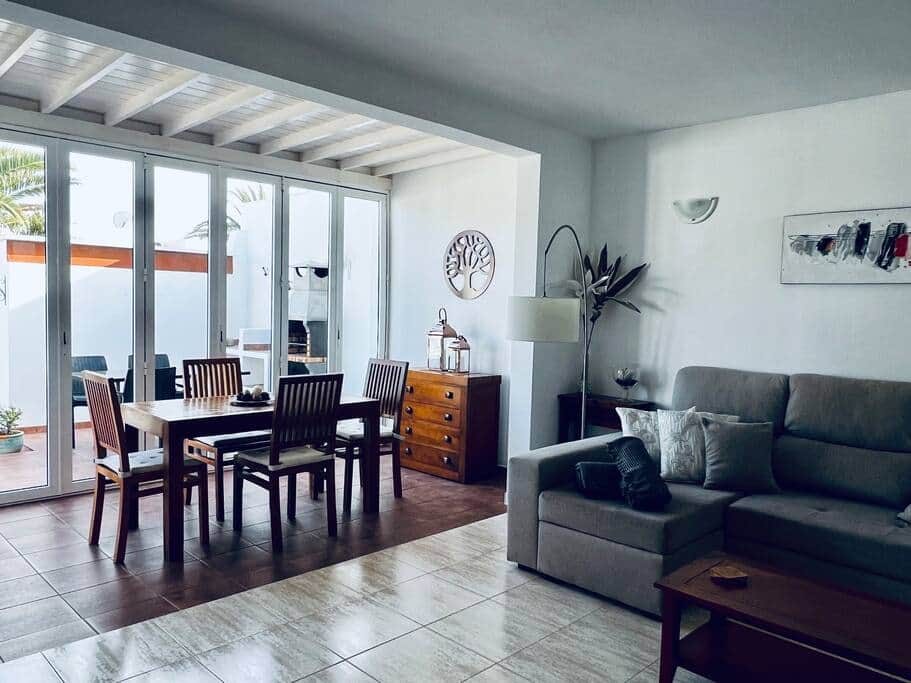 living room and dining room/porch