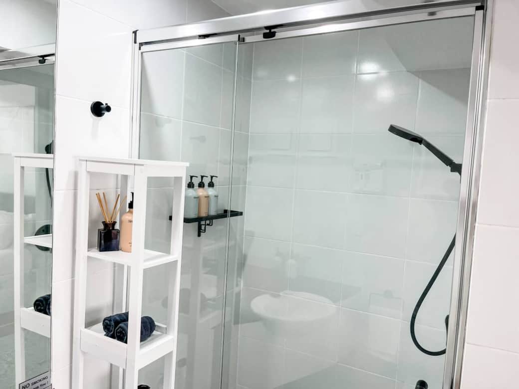 Step in shower 