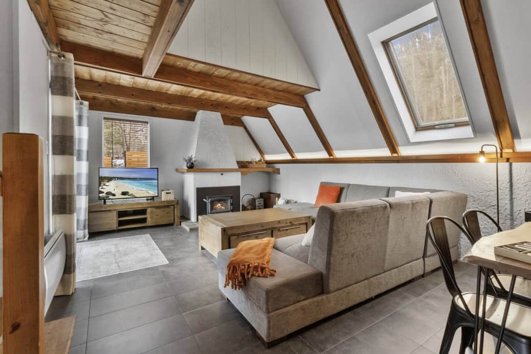 Salon (foyer au bois)