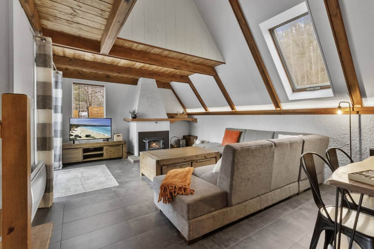 Salon (foyer au bois)