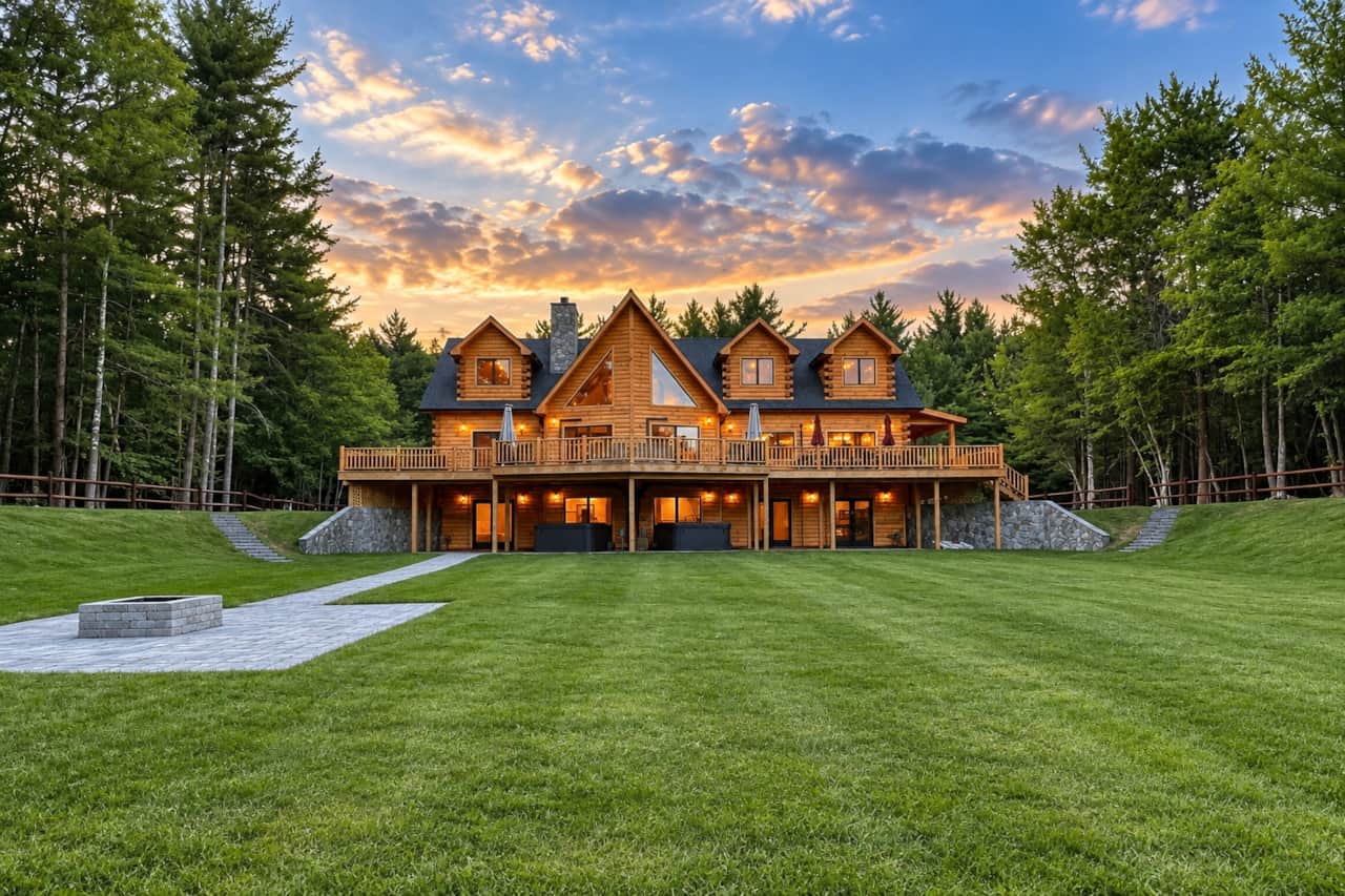 Stunning log house