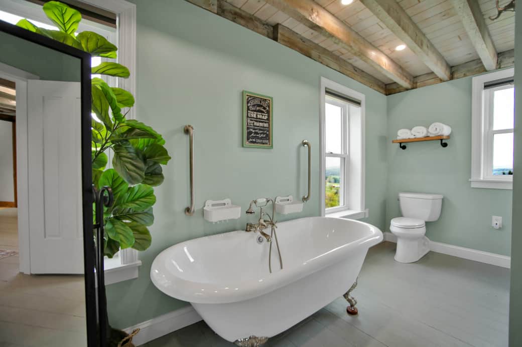 Bathroom 2, laundry, walk in shower, bathtub