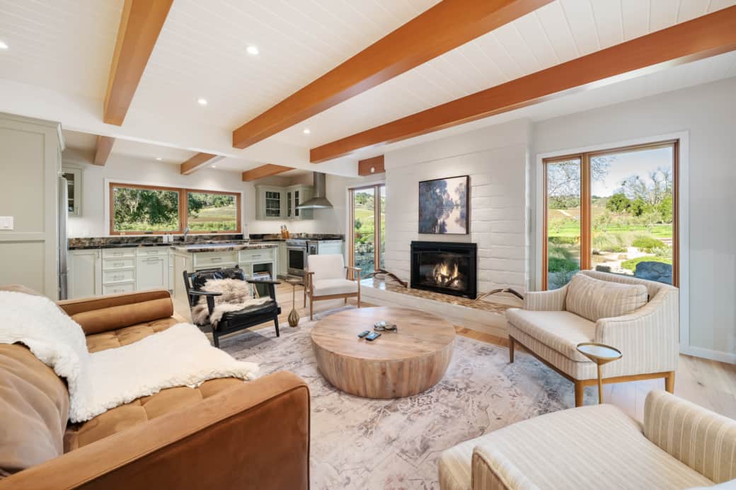 Hunting Lodge Den and Kitchen