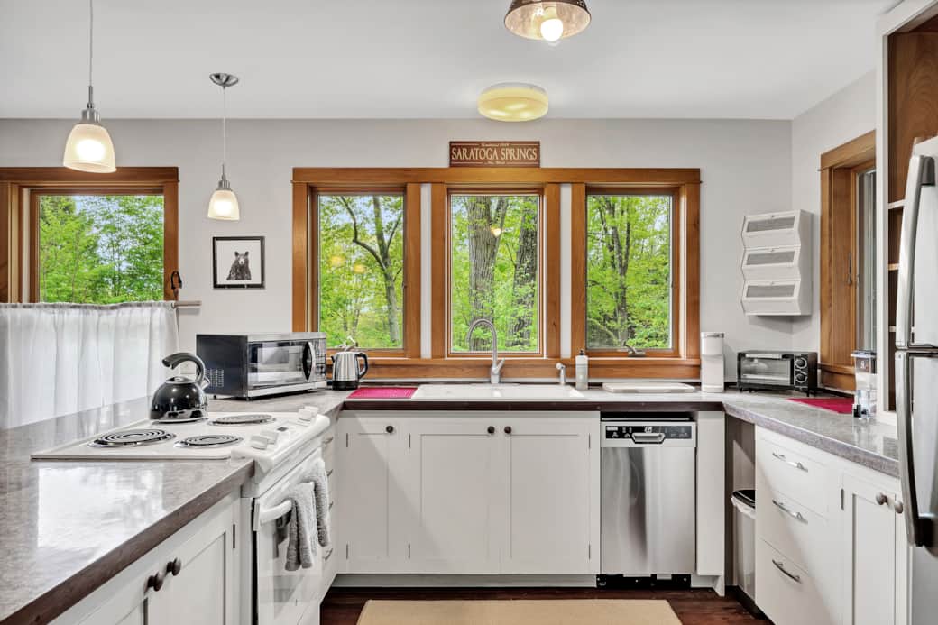 Modern Kitchen with new stainless steel dishwasher Modern Kitchen with new stainless steel dishwasher