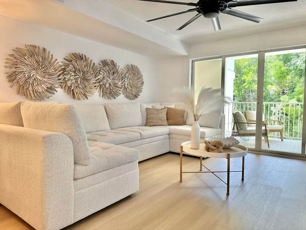 Relax in style on the oversized sectional that easily converts into a cozy bed.