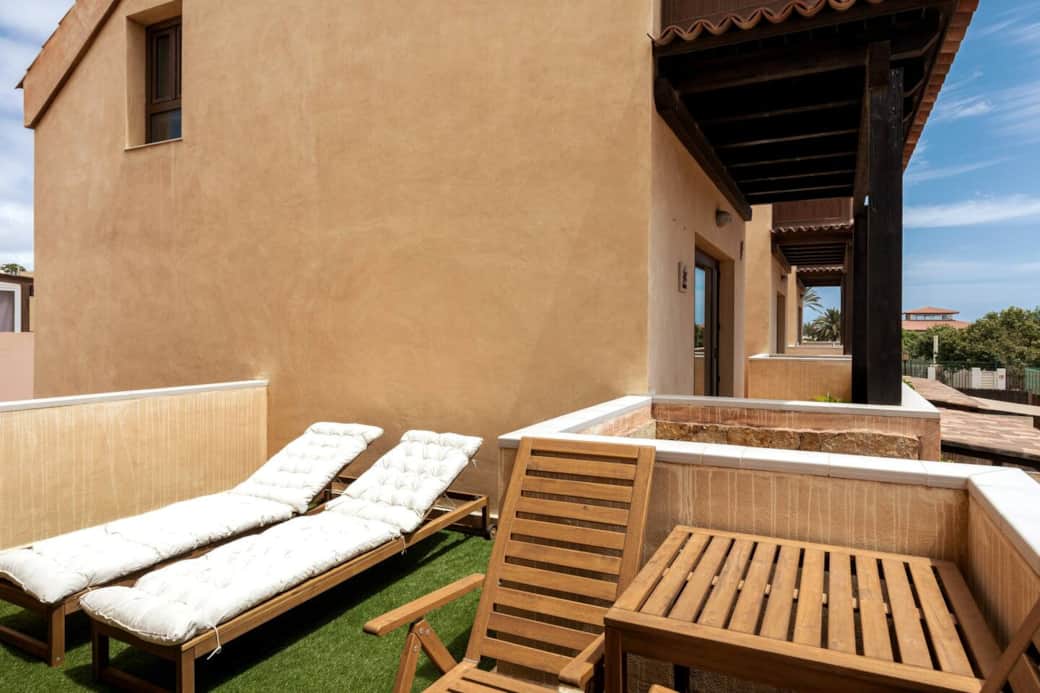 1st Floor Bedroom Large Grassed Private Balcony / Terrace with Hammock for those lazy days :) There are 2 Sun loungers, a table and 2 chairs 1st Floor Bedroom Large Grassed Private Balcony / Terrace with Hammock for those lazy days :) There are 2 Sun loungers, a table and 2 chairs