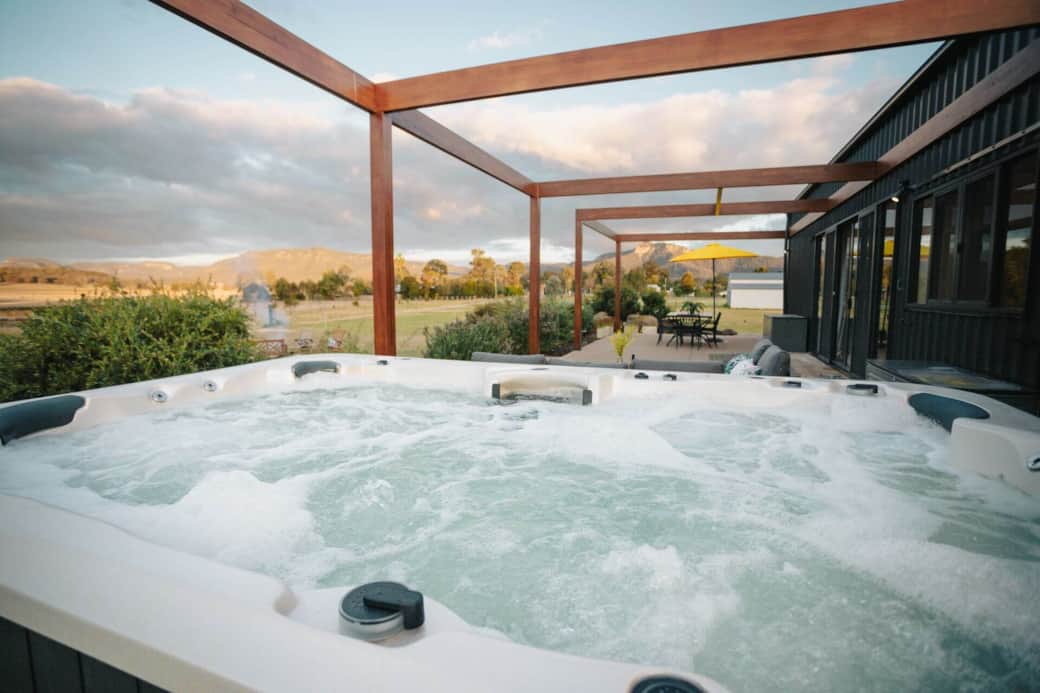 Barn luxury hunter valley outdoor spa