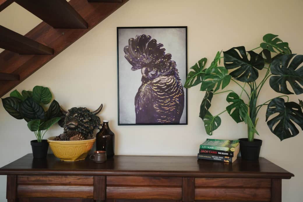 Barn luxury hunter valley artwork decor staircase