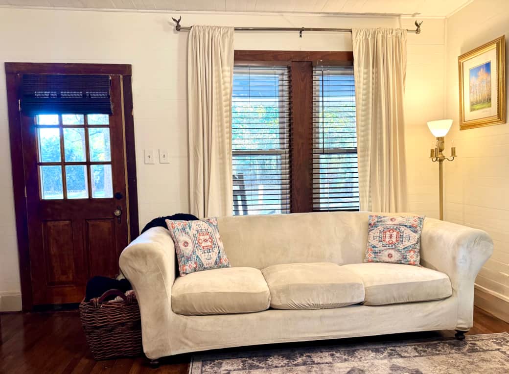 Super comfortable sofa in the den Super comfortable sofa in the den